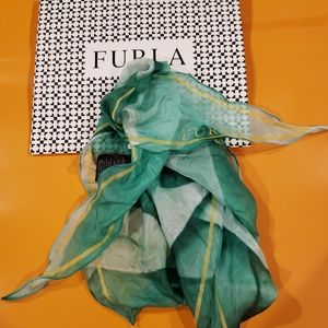 FURLA silk mini scarf NWOT